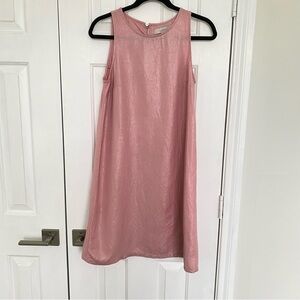 LOFT Shimmery Pink Sleeveless Dress